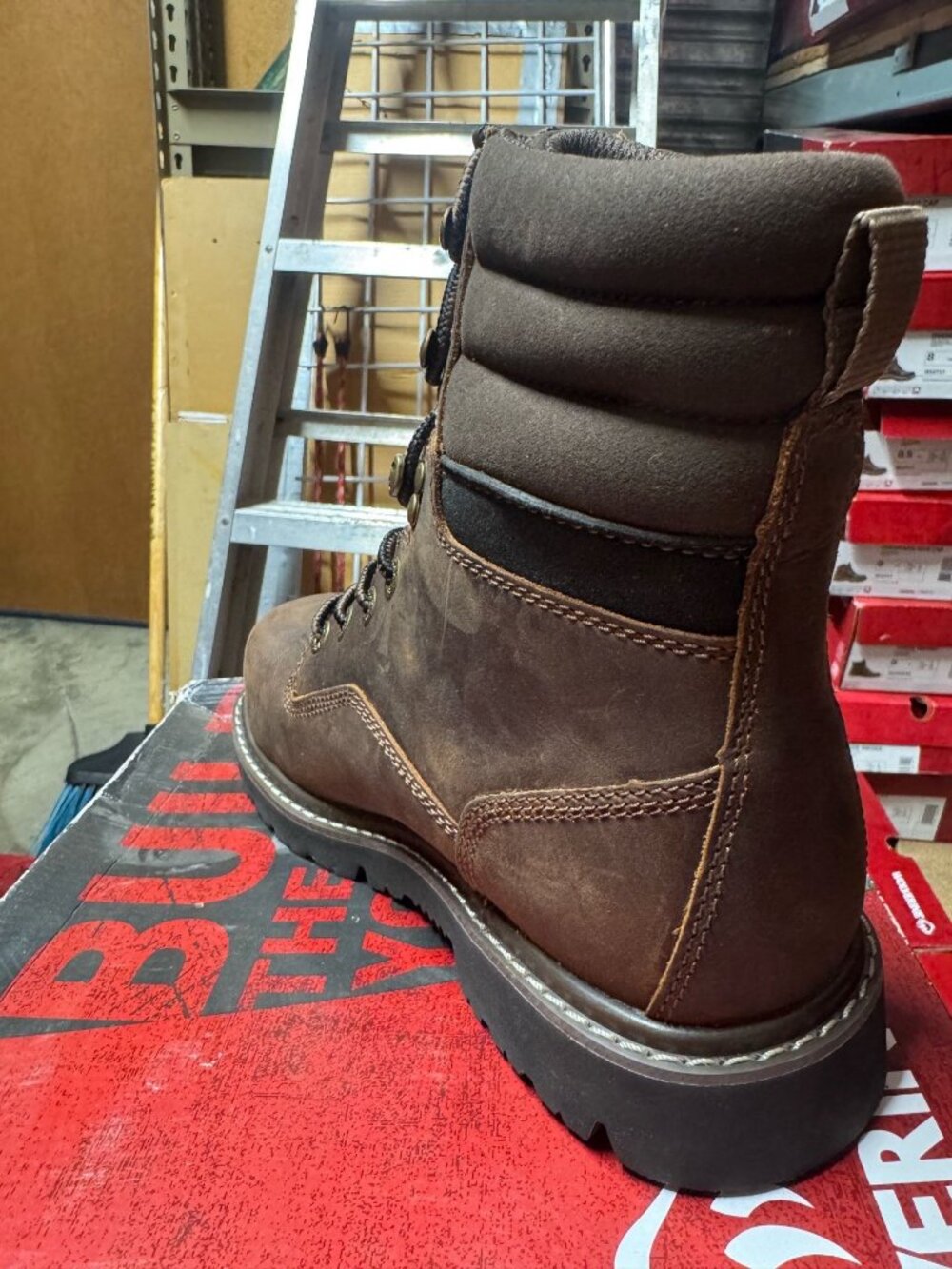 Men's Steel Toe Work Boots Size 8 Wide - New in Box